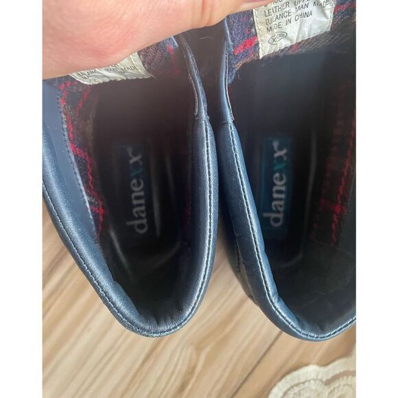 Vintage DaneXX Blue Leather Ankle Boots Size 7N Cuffed at the Ankle - Picture 7 of 8